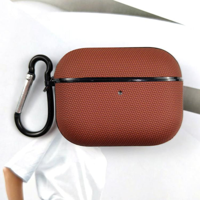 Funda protectora para auriculares de cuero de doble hebra de tejido técnico, For AirPods Pro 3, For AirPods 4, For AirPods Pro 2, For AirPods 3, For AirPods Pro, For AirPods 2 / 1