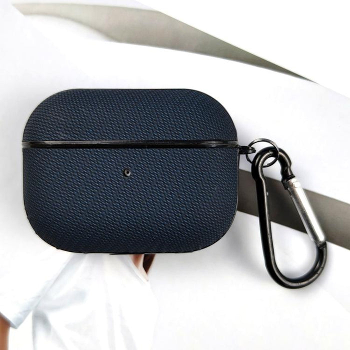 Funda protectora para auriculares de cuero de doble hebra de tejido técnico, For AirPods Pro 3, For AirPods 4, For AirPods Pro 2, For AirPods 3, For AirPods Pro, For AirPods 2 / 1