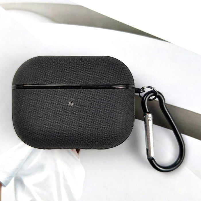 Funda protectora para auriculares de cuero de doble hebra de tejido técnico, For AirPods Pro 3, For AirPods 4, For AirPods Pro 2, For AirPods 3, For AirPods Pro, For AirPods 2 / 1