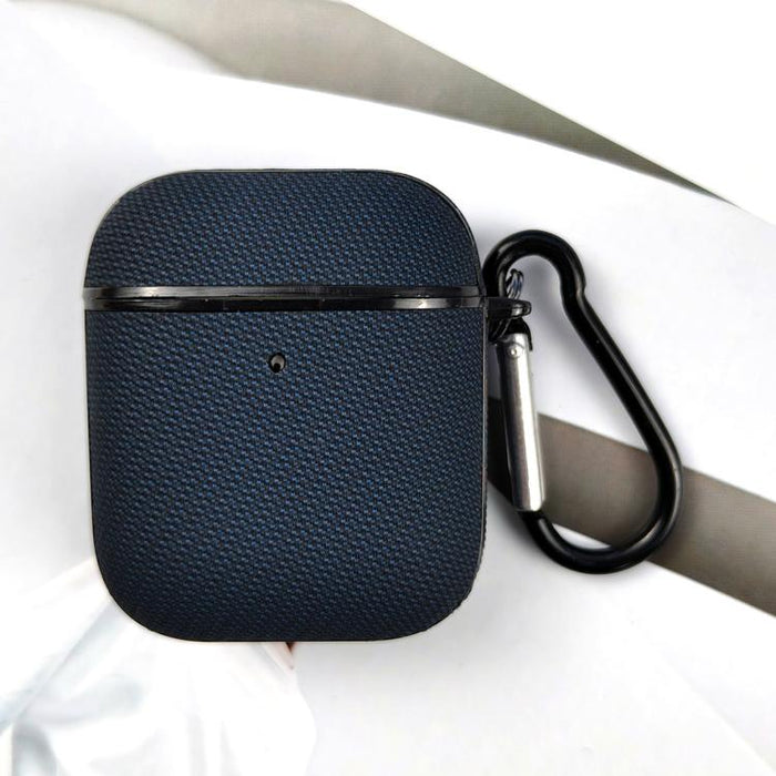Funda protectora para auriculares de cuero de doble hebra de tejido técnico, For AirPods Pro 3, For AirPods 4, For AirPods Pro 2, For AirPods 3, For AirPods Pro, For AirPods 2 / 1