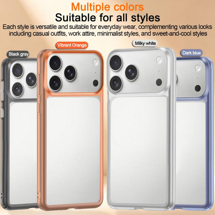 Funda para teléfono de PC con marco delgado y esmerilado para disipación de calor y resistente a los golpes., For iPhone 17 Pro Max, For iPhone 17 Pro, For iPhone Air, For iPhone 16 Pro Max, For iPhone 16 Pro, For iPhone 16 Plus, For iPhone 16         ...