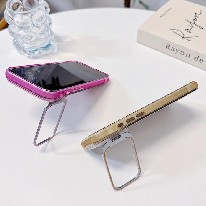 Funda magnética cepillada para teléfono con soporte para marco de lente, For iPhone 13 Pro Max, For iPhone 13 Pro, For iPhone 13, For iPhone 12, For iPhone 12 Pro Max, For iPhone 12 Pro, For iPhone 11