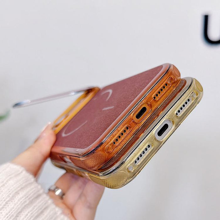 Funda magnética cepillada para teléfono con soporte para marco de lente, For iPhone 13 Pro Max, For iPhone 13 Pro, For iPhone 13, For iPhone 12, For iPhone 12 Pro Max, For iPhone 12 Pro, For iPhone 11
