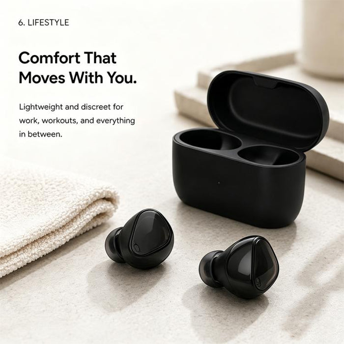 Kit de 6 pares de almohadillas de silicona de repuesto XDcase, tamaños S/M/L, cepillo de limpieza de color aleatorio, For Jabra Elite 3 / 4 / 7 Pro / 7 Active