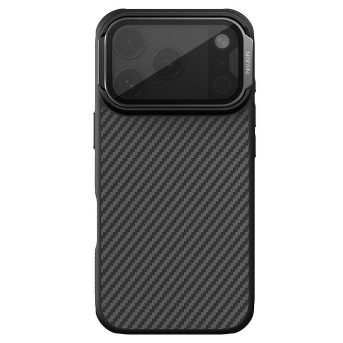 Funda magnética para teléfono NILLKIN CarboProp CamShield negra translúcida, For iPhone 17 Pro Max, For iPhone 17 Pro