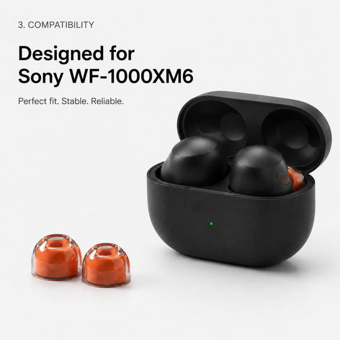 Kit de almohadillas para los oídos de silicona líquida XDcase (1 par), tamaño L, cepillo de limpieza (color aleatorio)., L Size