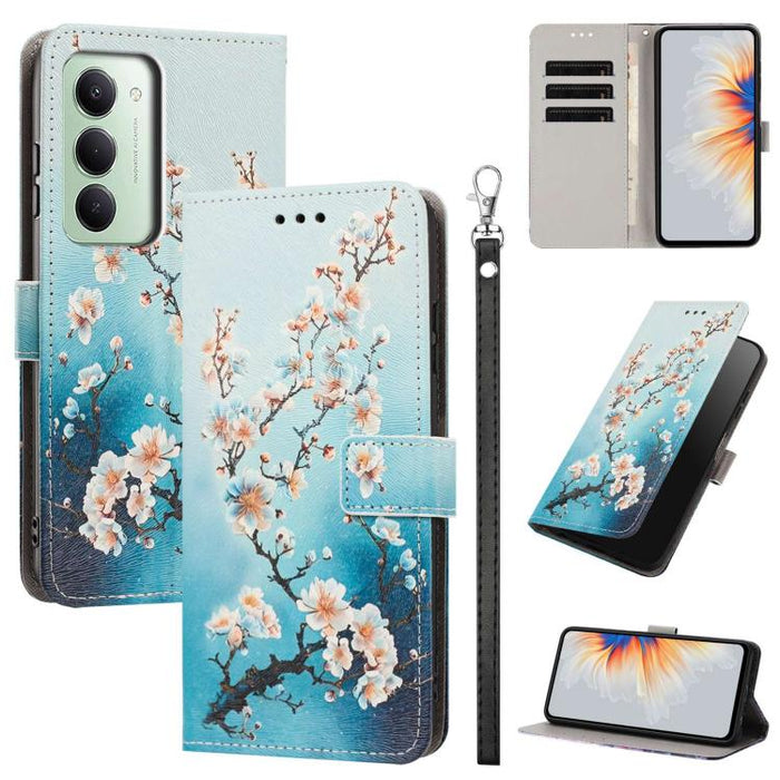 Funda para teléfono de piel vegana con estampado pintado y correa., For Redmi 15a 5G Global, For Redmi A7 Pro 4G 171mm Global, For Redmi Turbo 5 Max 5G, For Redmi Turbo 5 5G/Poco X8 Pro 5G, For Redmi Note 15 Pro+ 5G Global 163.3mm                      ...