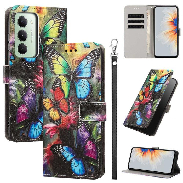 Funda para teléfono de piel vegana con estampado pintado y correa., For Redmi 15a 5G Global, For Redmi A7 Pro 4G 171mm Global, For Redmi Turbo 5 Max 5G, For Redmi Turbo 5 5G/Poco X8 Pro 5G, For Redmi Note 15 Pro+ 5G Global 163.3mm                      ...