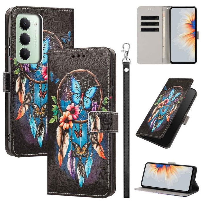 Funda para teléfono de piel vegana con estampado pintado y correa., For Redmi 15a 5G Global, For Redmi A7 Pro 4G 171mm Global, For Redmi Turbo 5 Max 5G, For Redmi Turbo 5 5G/Poco X8 Pro 5G, For Redmi Note 15 Pro+ 5G Global 163.3mm                      ...
