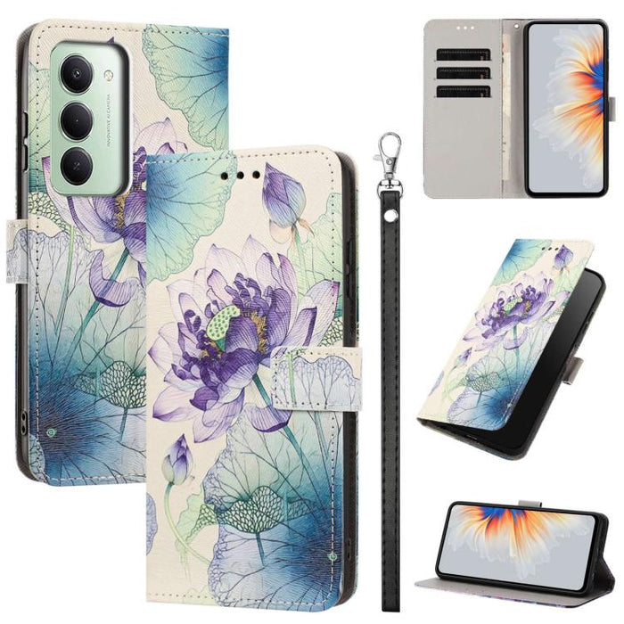 Funda para teléfono de piel vegana con estampado pintado y correa., For Redmi 15a 5G Global, For Redmi A7 Pro 4G 171mm Global, For Redmi Turbo 5 Max 5G, For Redmi Turbo 5 5G/Poco X8 Pro 5G, For Redmi Note 15 Pro+ 5G Global 163.3mm                      ...