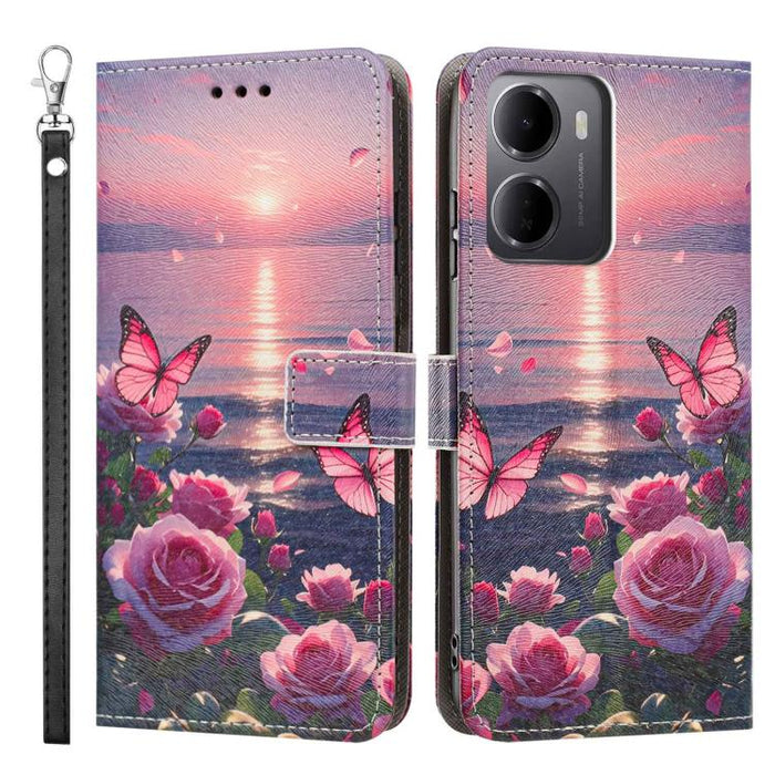 Funda para teléfono de piel vegana con estampado pintado y correa., For Redmi 15a 5G Global, For Redmi A7 Pro 4G 171mm Global, For Redmi Turbo 5 Max 5G, For Redmi Turbo 5 5G/Poco X8 Pro 5G, For Redmi Note 15 Pro+ 5G Global 163.3mm                      ...