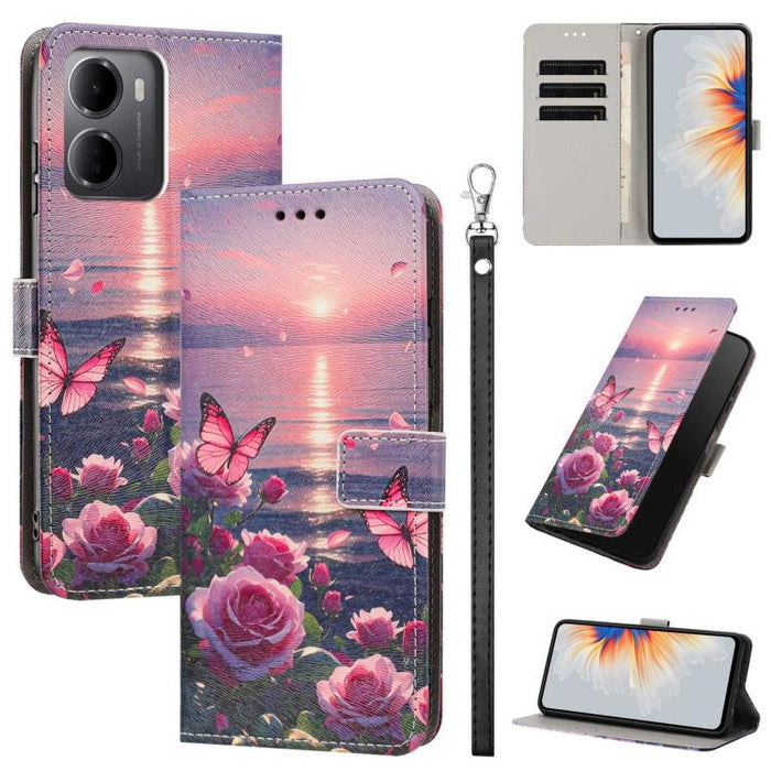 Funda para teléfono de piel vegana con estampado pintado y correa., For Redmi 15a 5G Global, For Redmi A7 Pro 4G 171mm Global, For Redmi Turbo 5 Max 5G, For Redmi Turbo 5 5G/Poco X8 Pro 5G, For Redmi Note 15 Pro+ 5G Global 163.3mm                      ...
