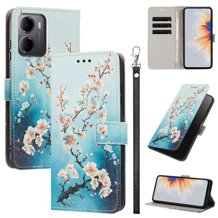 Funda para teléfono de piel vegana con estampado pintado y correa., For Redmi 15a 5G Global, For Redmi A7 Pro 4G 171mm Global, For Redmi Turbo 5 Max 5G, For Redmi Turbo 5 5G/Poco X8 Pro 5G, For Redmi Note 15 Pro+ 5G Global 163.3mm                      ...