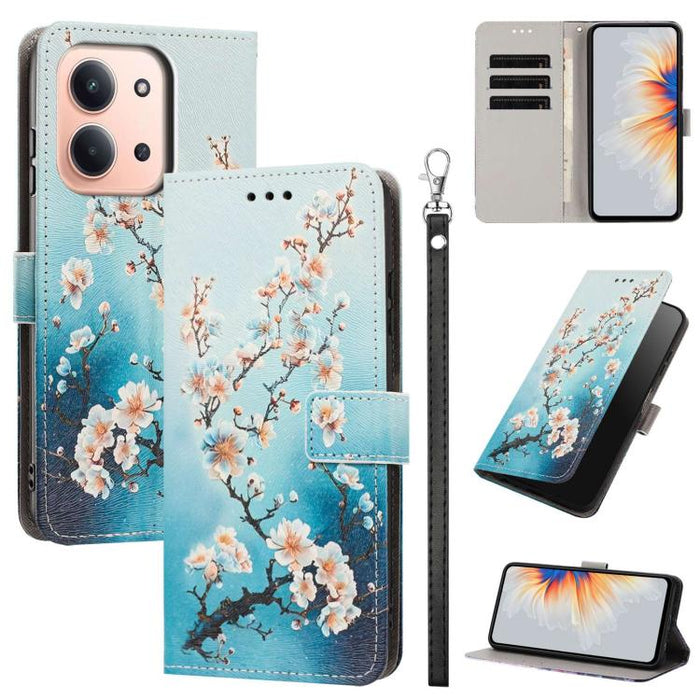 Funda para teléfono de piel vegana con estampado pintado y correa., For Redmi 15a 5G Global, For Redmi A7 Pro 4G 171mm Global, For Redmi Turbo 5 Max 5G, For Redmi Turbo 5 5G/Poco X8 Pro 5G, For Redmi Note 15 Pro+ 5G Global 163.3mm                      ...