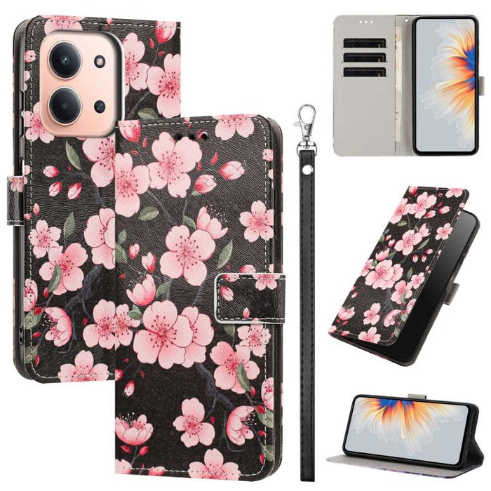 Funda para teléfono de piel vegana con estampado pintado y correa., For Redmi 15a 5G Global, For Redmi A7 Pro 4G 171mm Global, For Redmi Turbo 5 Max 5G, For Redmi Turbo 5 5G/Poco X8 Pro 5G, For Redmi Note 15 Pro+ 5G Global 163.3mm                      ...