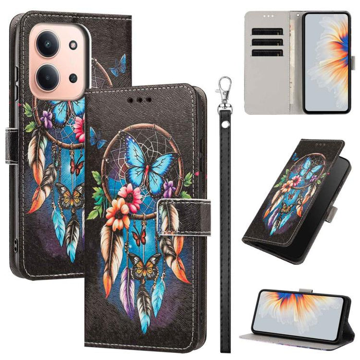 Funda para teléfono de piel vegana con estampado pintado y correa., For Redmi 15a 5G Global, For Redmi A7 Pro 4G 171mm Global, For Redmi Turbo 5 Max 5G, For Redmi Turbo 5 5G/Poco X8 Pro 5G, For Redmi Note 15 Pro+ 5G Global 163.3mm                      ...