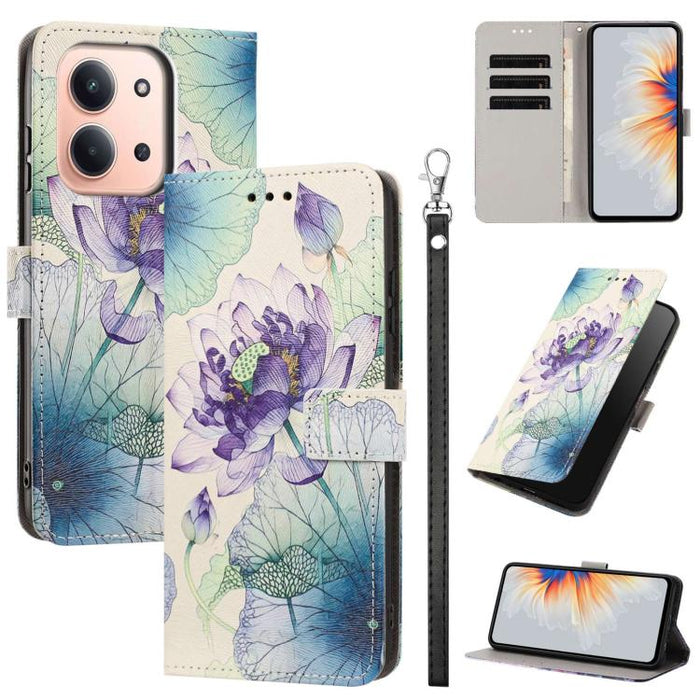 Funda para teléfono de piel vegana con estampado pintado y correa., For Redmi 15a 5G Global, For Redmi A7 Pro 4G 171mm Global, For Redmi Turbo 5 Max 5G, For Redmi Turbo 5 5G/Poco X8 Pro 5G, For Redmi Note 15 Pro+ 5G Global 163.3mm                      ...