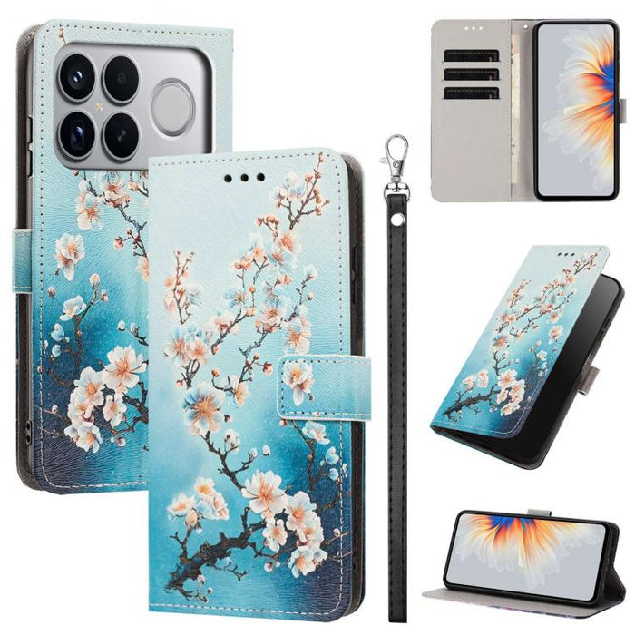 Funda para teléfono de piel vegana con estampado pintado y correa., For Redmi 15a 5G Global, For Redmi A7 Pro 4G 171mm Global, For Redmi Turbo 5 Max 5G, For Redmi Turbo 5 5G/Poco X8 Pro 5G, For Redmi Note 15 Pro+ 5G Global 163.3mm                      ...