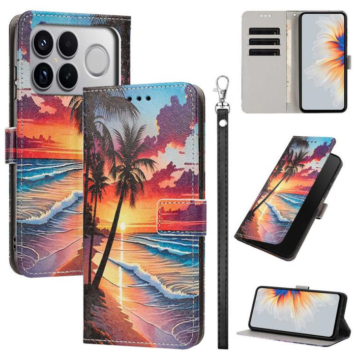Funda para teléfono de piel vegana con estampado pintado y correa., For Redmi 15a 5G Global, For Redmi A7 Pro 4G 171mm Global, For Redmi Turbo 5 Max 5G, For Redmi Turbo 5 5G/Poco X8 Pro 5G, For Redmi Note 15 Pro+ 5G Global 163.3mm                      ...