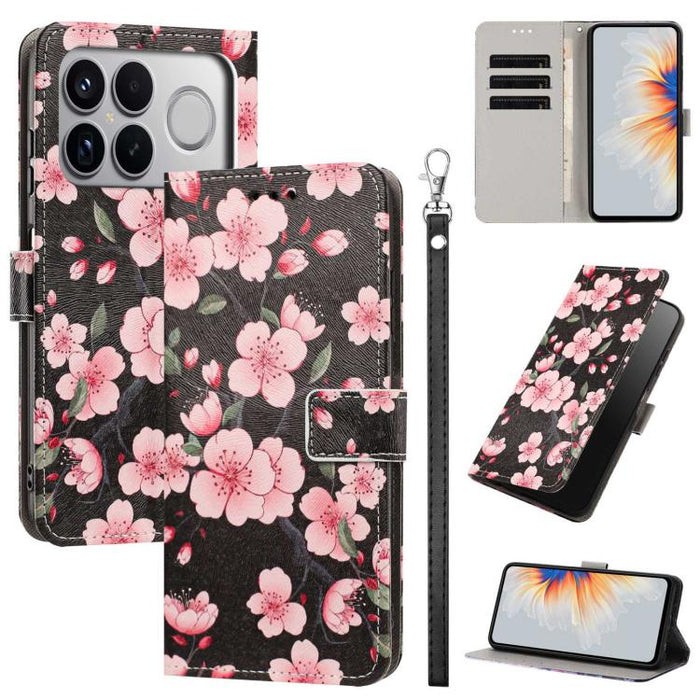 Funda para teléfono de piel vegana con estampado pintado y correa., For Redmi 15a 5G Global, For Redmi A7 Pro 4G 171mm Global, For Redmi Turbo 5 Max 5G, For Redmi Turbo 5 5G/Poco X8 Pro 5G, For Redmi Note 15 Pro+ 5G Global 163.3mm                      ...