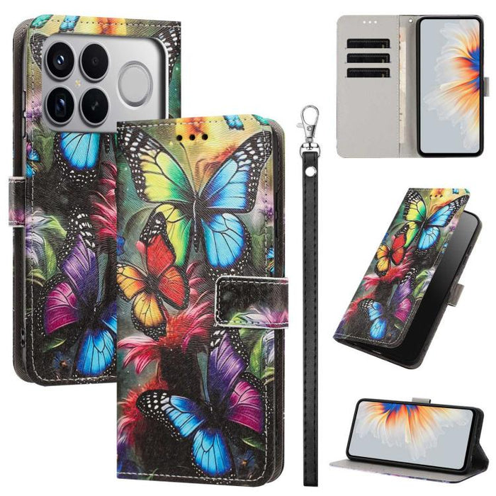 Funda para teléfono de piel vegana con estampado pintado y correa., For Redmi 15a 5G Global, For Redmi A7 Pro 4G 171mm Global, For Redmi Turbo 5 Max 5G, For Redmi Turbo 5 5G/Poco X8 Pro 5G, For Redmi Note 15 Pro+ 5G Global 163.3mm                      ...