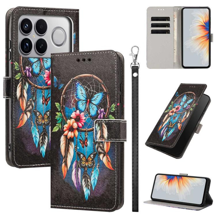 Funda para teléfono de piel vegana con estampado pintado y correa., For Redmi 15a 5G Global, For Redmi A7 Pro 4G 171mm Global, For Redmi Turbo 5 Max 5G, For Redmi Turbo 5 5G/Poco X8 Pro 5G, For Redmi Note 15 Pro+ 5G Global 163.3mm                      ...