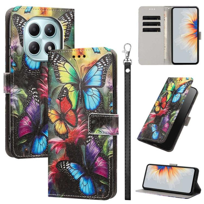 Funda para teléfono de piel vegana con estampado pintado y correa., For Redmi 15a 5G Global, For Redmi A7 Pro 4G 171mm Global, For Redmi Turbo 5 Max 5G, For Redmi Turbo 5 5G/Poco X8 Pro 5G, For Redmi Note 15 Pro+ 5G Global 163.3mm                      ...