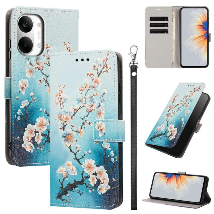 Funda para teléfono de piel vegana con estampado pintado y correa., For Redmi 15a 5G Global, For Redmi A7 Pro 4G 171mm Global, For Redmi Turbo 5 Max 5G, For Redmi Turbo 5 5G/Poco X8 Pro 5G, For Redmi Note 15 Pro+ 5G Global 163.3mm                      ...