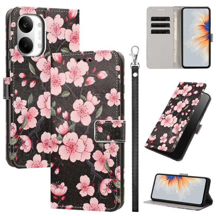 Funda para teléfono de piel vegana con estampado pintado y correa., For Redmi 15a 5G Global, For Redmi A7 Pro 4G 171mm Global, For Redmi Turbo 5 Max 5G, For Redmi Turbo 5 5G/Poco X8 Pro 5G, For Redmi Note 15 Pro+ 5G Global 163.3mm                      ...