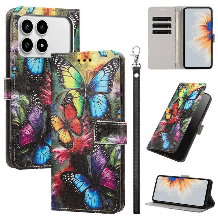 Funda para teléfono de piel vegana con estampado pintado y correa., For Redmi 15a 5G Global, For Redmi A7 Pro 4G 171mm Global, For Redmi Turbo 5 Max 5G, For Redmi Turbo 5 5G/Poco X8 Pro 5G, For Redmi Note 15 Pro+ 5G Global 163.3mm                      ...