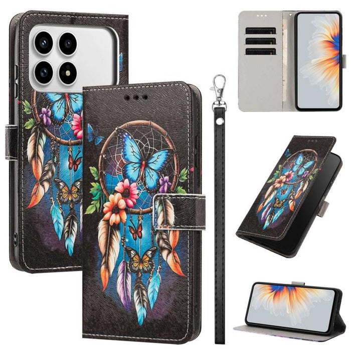 Funda para teléfono de piel vegana con estampado pintado y correa., For Redmi 15a 5G Global, For Redmi A7 Pro 4G 171mm Global, For Redmi Turbo 5 Max 5G, For Redmi Turbo 5 5G/Poco X8 Pro 5G, For Redmi Note 15 Pro+ 5G Global 163.3mm                      ...
