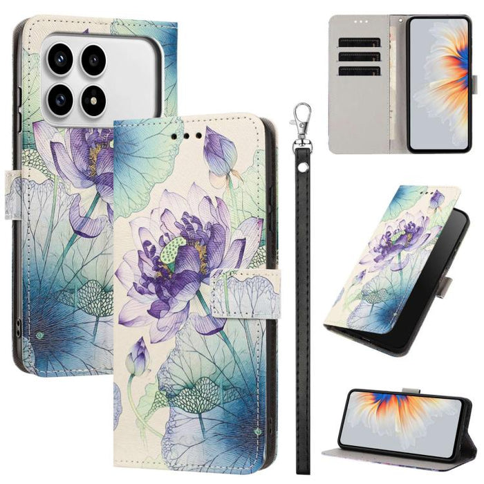 Funda para teléfono de piel vegana con estampado pintado y correa., For Redmi 15a 5G Global, For Redmi A7 Pro 4G 171mm Global, For Redmi Turbo 5 Max 5G, For Redmi Turbo 5 5G/Poco X8 Pro 5G, For Redmi Note 15 Pro+ 5G Global 163.3mm                      ...