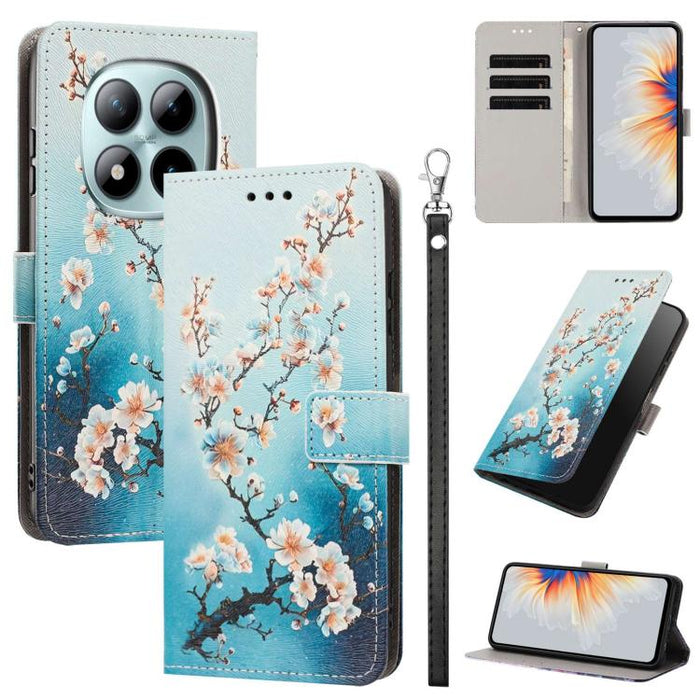 Funda para teléfono de piel vegana con estampado pintado y correa., For Redmi 15a 5G Global, For Redmi A7 Pro 4G 171mm Global, For Redmi Turbo 5 Max 5G, For Redmi Turbo 5 5G/Poco X8 Pro 5G, For Redmi Note 15 Pro+ 5G Global 163.3mm                      ...