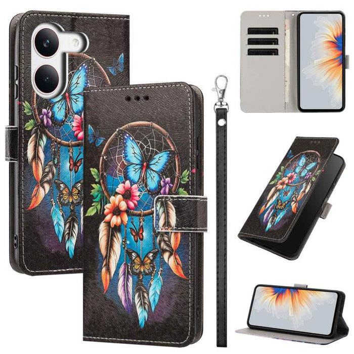 Funda para teléfono de piel vegana con estampado pintado y correa., For Redmi 15a 5G Global, For Redmi A7 Pro 4G 171mm Global, For Redmi Turbo 5 Max 5G, For Redmi Turbo 5 5G/Poco X8 Pro 5G, For Redmi Note 15 Pro+ 5G Global 163.3mm                      ...