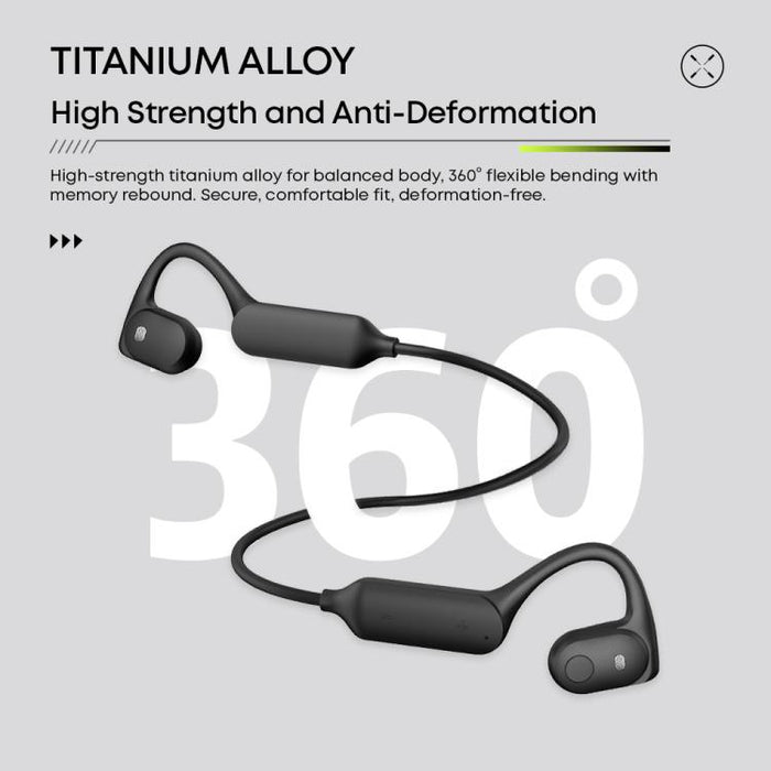 Auriculares deportivos Bluetooth Langsdom AirWare BE10 de tipo abierto, resistentes al agua y con conductividad de aire, con memoria de 32 GB.