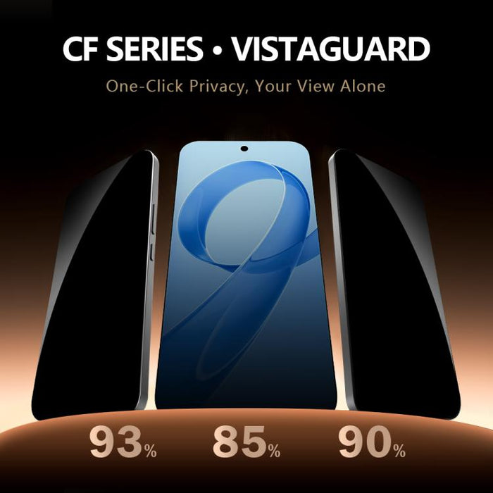 Protector de pantalla de vidrio templado LeReach CF Series Full Screen Version HD Privacy Phone, For iPhone 17 Pro Max