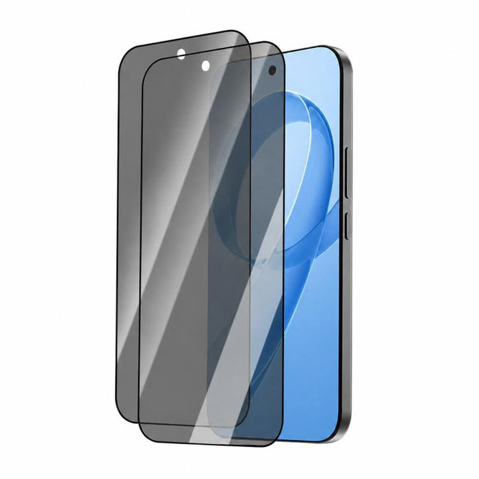 Juego de 2 protectores de pantalla de vidrio templado LeReach CF Series Full Screen Version HD Privacy Phone, For iPhone 17 Pro Max