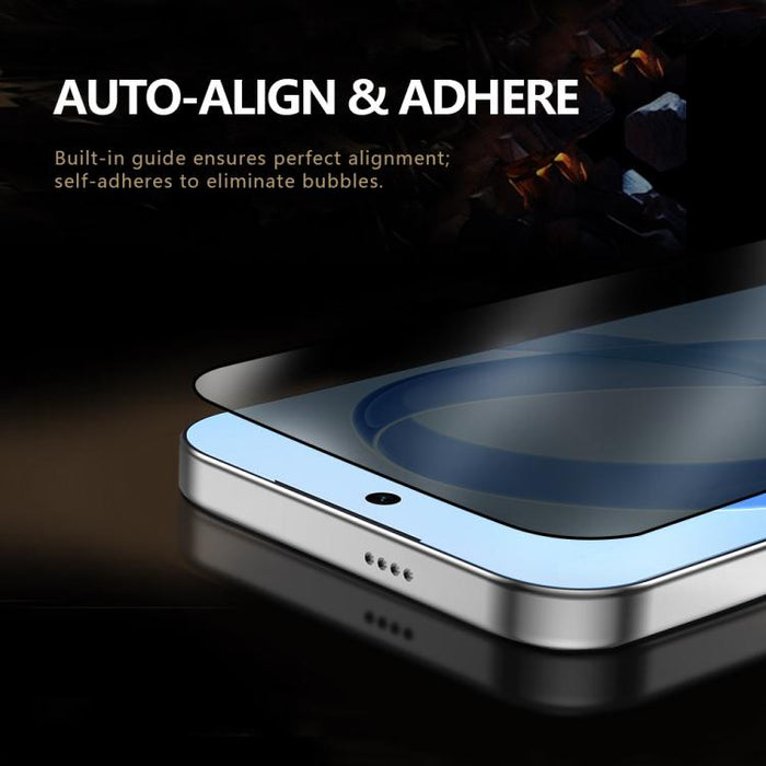 Juego de 2 protectores de pantalla de vidrio templado LeReach CF Series Full Screen Version HD Privacy Phone, For iPhone 17 Pro Max