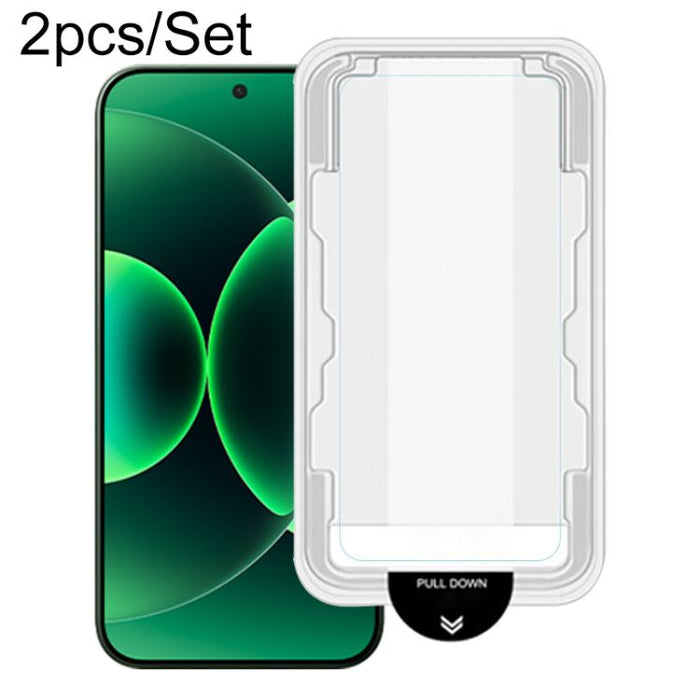 Juego de 2 protectores de pantalla de vidrio templado para teléfono LeReach CF Series PureTab Versión HD, For  Xiaomi 17 Pro Max