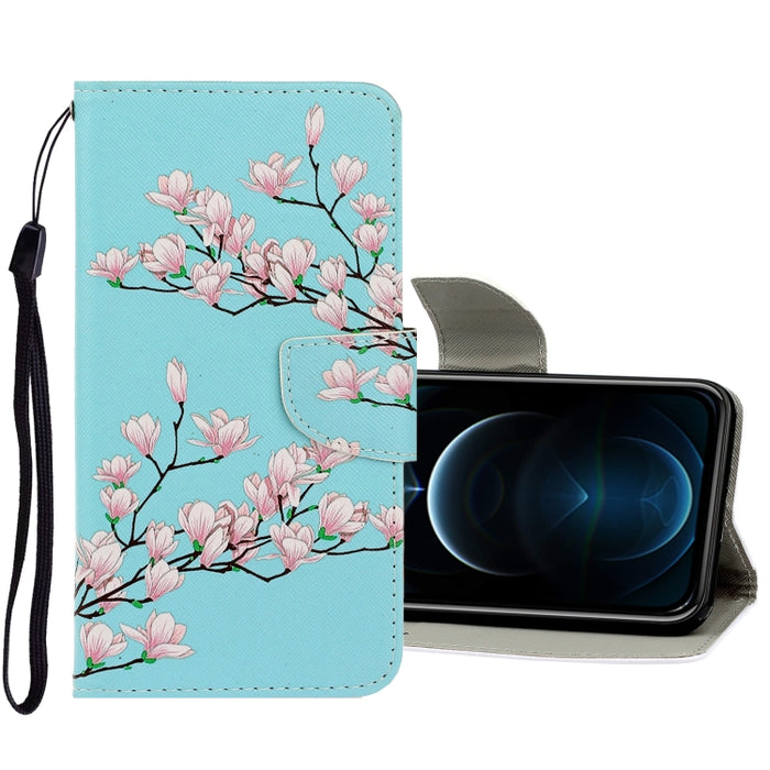 Estuche de cuero de PU con tapa horizontal de dibujo en color 3D con soporte y ranuras para tarjetas y billetera