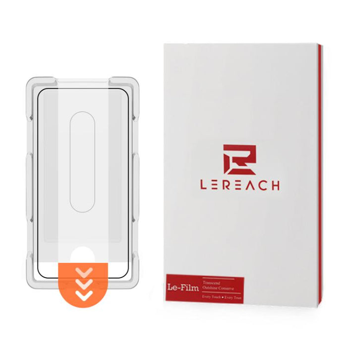 Juego de 2 protectores de pantalla de vidrio templado para teléfono LeReach CF Series PureTab Versión HD, For iPhone 17e / 16e / 13 / 13 Pro / 14, For iPhone 17 Pro Max, For iPhone 16 Pro Max