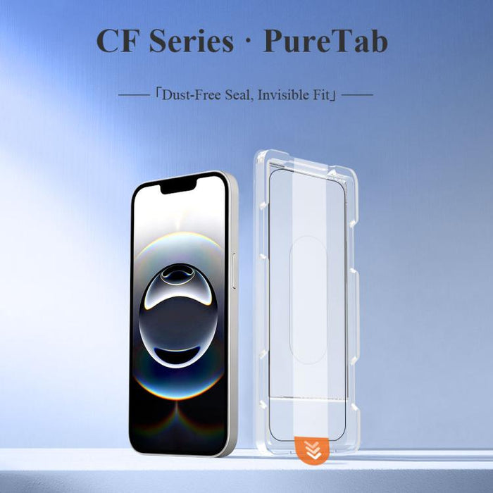 Juego de 2 protectores de pantalla de vidrio templado para teléfono LeReach CF Series PureTab Versión HD, For iPhone 17e / 16e / 13 / 13 Pro / 14, For iPhone 17 Pro Max, For iPhone 16 Pro Max