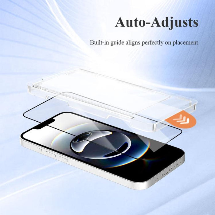 Juego de 2 protectores de pantalla de vidrio templado para teléfono LeReach CF Series PureTab Versión HD, For iPhone 17e / 16e / 13 / 13 Pro / 14, For iPhone 17 Pro Max, For iPhone 16 Pro Max