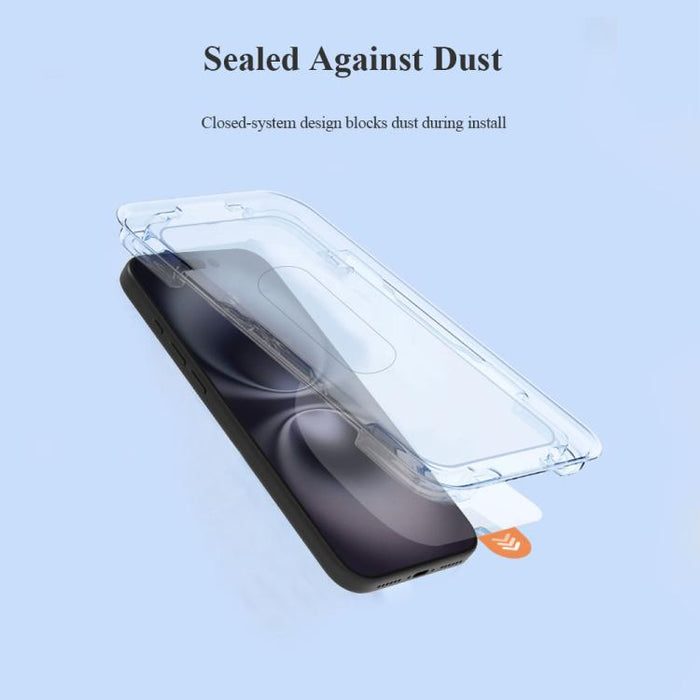 Juego de 2 protectores de pantalla de vidrio templado para teléfono LeReach CF Series PureTab Versión HD, For iPhone 17e / 16e / 13 / 13 Pro / 14, For iPhone 17 Pro Max, For iPhone 16 Pro Max