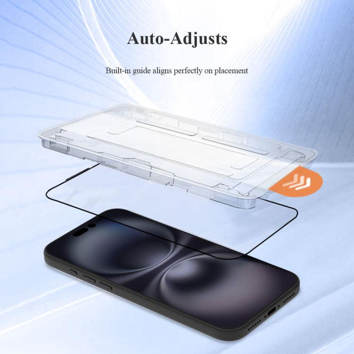 Juego de 2 protectores de pantalla de vidrio templado para teléfono LeReach CF Series PureTab Versión HD, For iPhone 17e / 16e / 13 / 13 Pro / 14, For iPhone 17 Pro Max, For iPhone 16 Pro Max