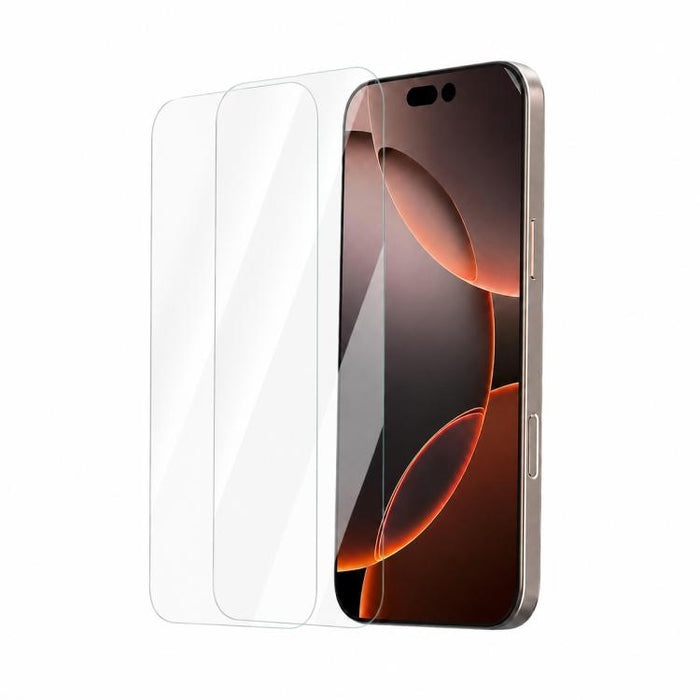 Juego de 2 protectores de pantalla de vidrio templado para teléfono LeReach CF Series PureTab Versión HD, For iPhone 17e / 16e / 13 / 13 Pro / 14, For iPhone 17 Pro Max, For iPhone 16 Pro Max