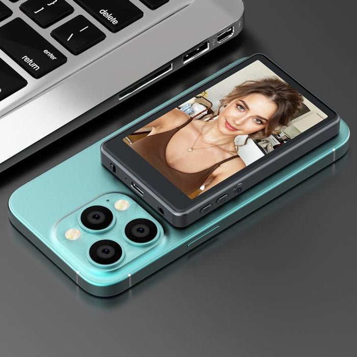 Proyector de pantalla para selfies inalámbrico magnético con pantalla táctil RK-Y40i para teléfonos móviles.