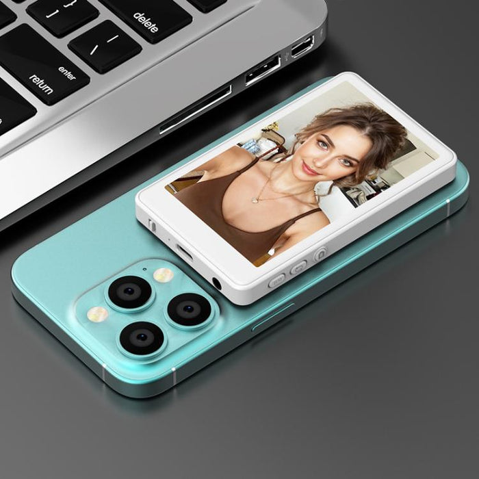 Proyector de pantalla para selfies inalámbrico magnético con pantalla táctil RK-Y40i para teléfonos móviles.