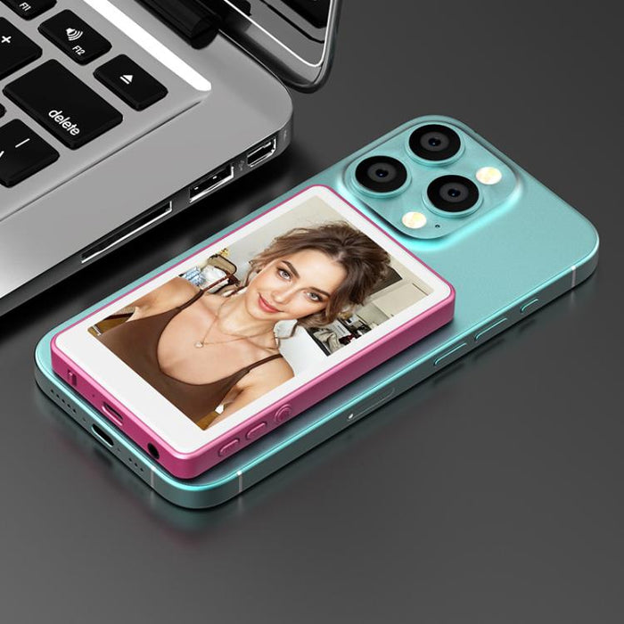 Proyector de pantalla para selfies inalámbrico magnético con pantalla táctil RK-Y40i para teléfonos móviles.