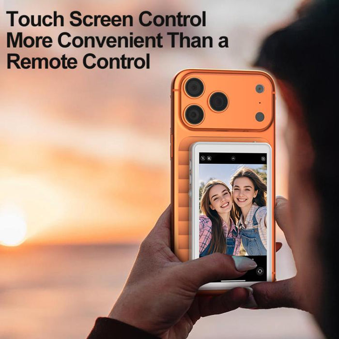 Proyector de pantalla para selfies inalámbrico magnético con pantalla táctil RK-Y40i para teléfonos móviles.